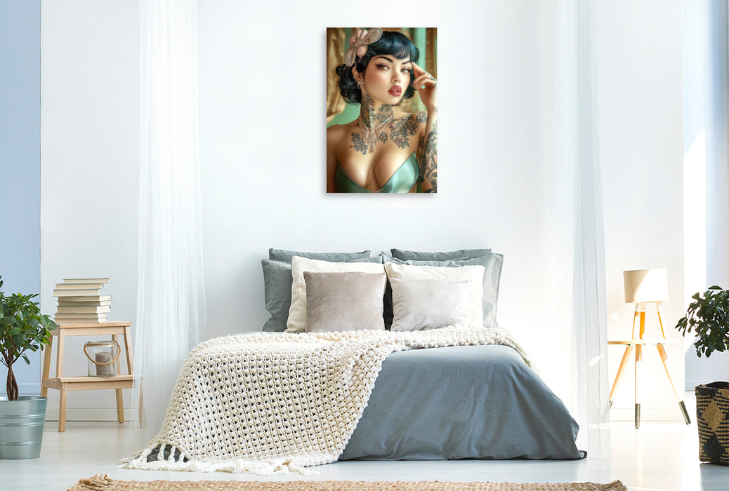 Premium Textil-Leinwand Sexy pin-up Girls