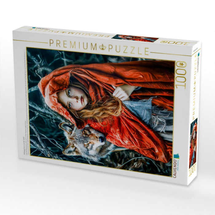 Rotkäppchen und der Wolf - CALVENDO Foto-Puzzle'