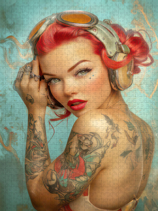 Sexy pin-up Girls - CALVENDO Foto-Puzzle'