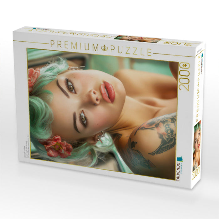 Sexy pin-up Girls - CALVENDO Foto-Puzzle'