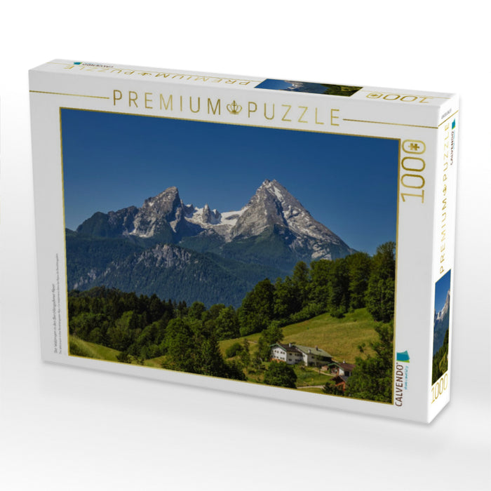 Der Watzmann in den Berchtesgadener Alpen - CALVENDO Foto-Puzzle'