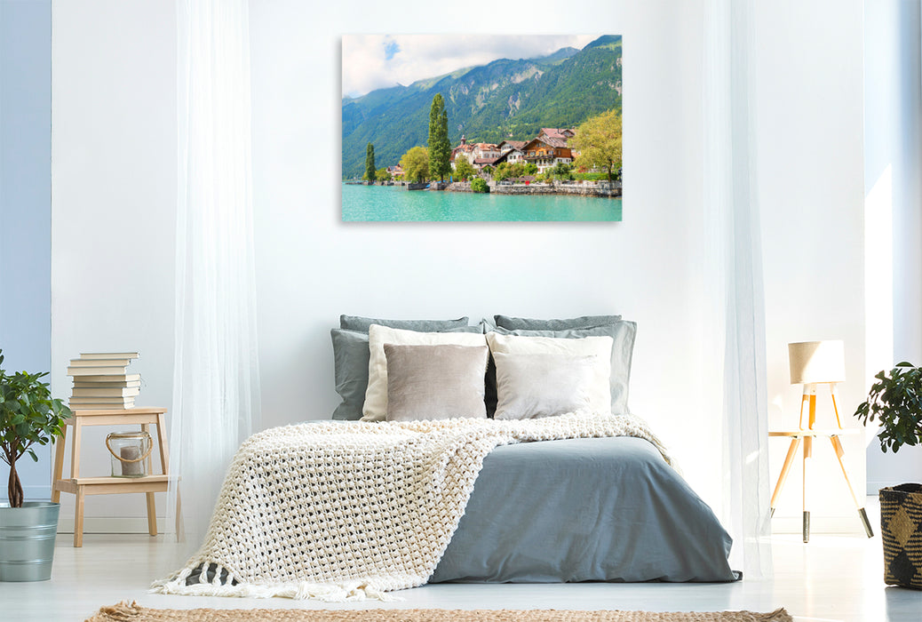 Premium Textil-Leinwand Brienz am Brienzersee