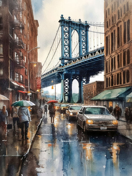 Manhattan Bridge - CALVENDO Foto-Puzzle'
