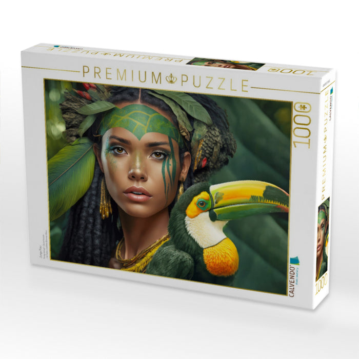 Junge Frau - CALVENDO Foto-Puzzle'