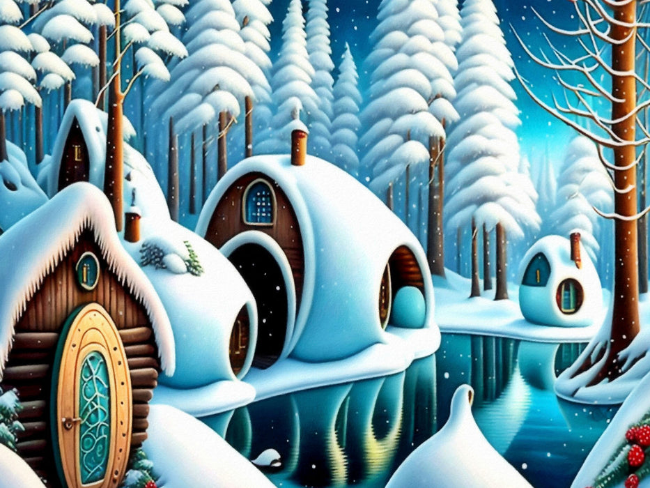 Im Winterwald - CALVENDO Foto-Puzzle'