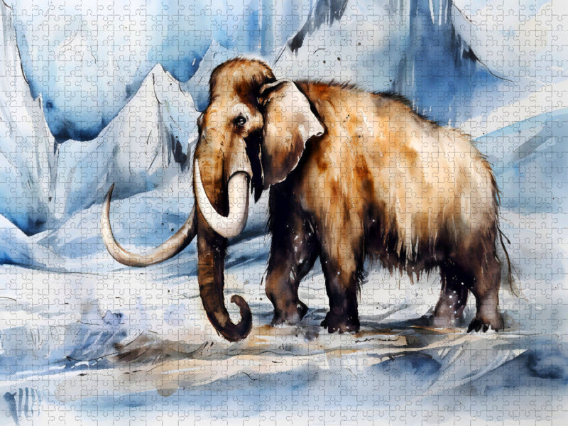 Wollhaarmammut - CALVENDO Foto-Puzzle'