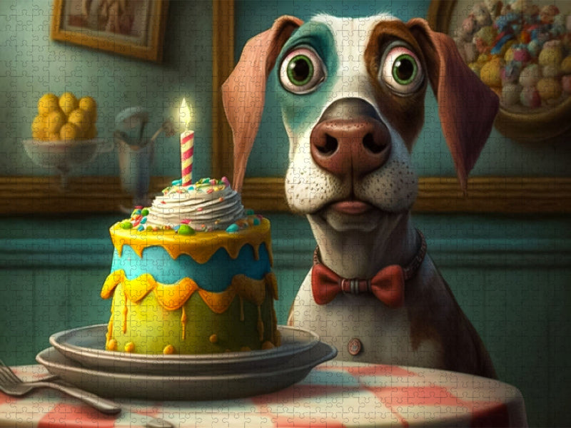 Gibbs feiert Geburtstag - CALVENDO Foto-Puzzle'