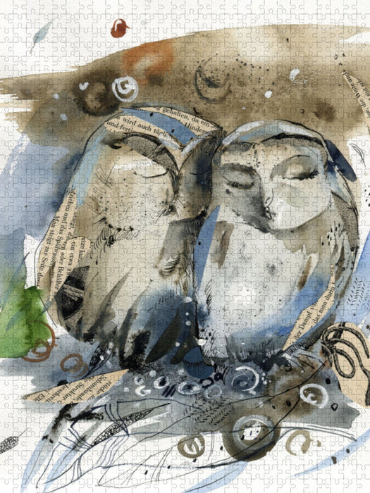 zwei Eulen - CALVENDO Foto-Puzzle'