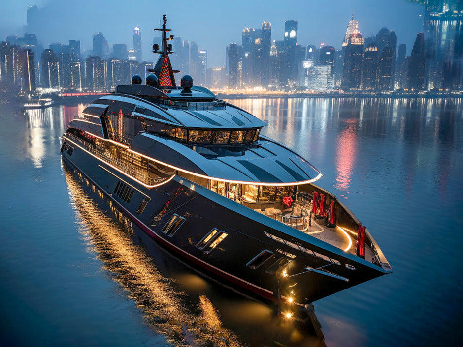 Mega Yachten - Grenzenlose Innovation - CALVENDO Foto-Puzzle'