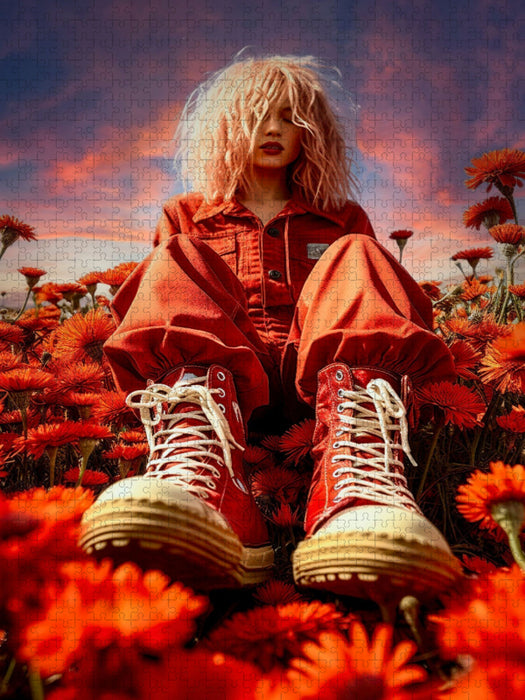 Rot - die Farbe der Sinnlichkeit - CALVENDO Foto-Puzzle'