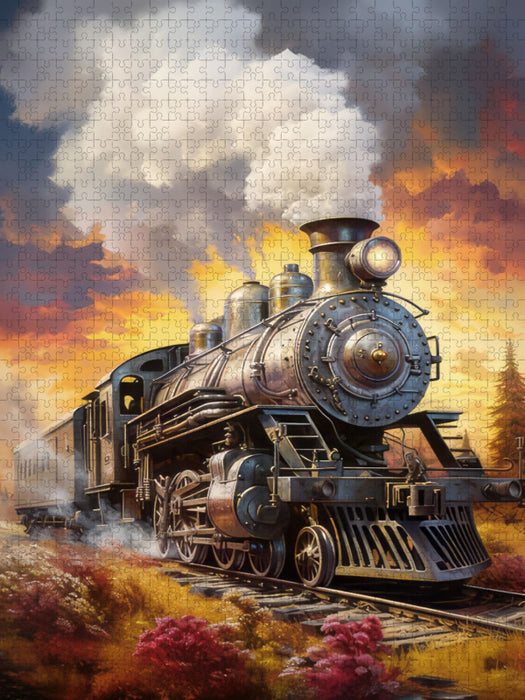 Steampunk-Lokomotiven - CALVENDO Foto-Puzzle'