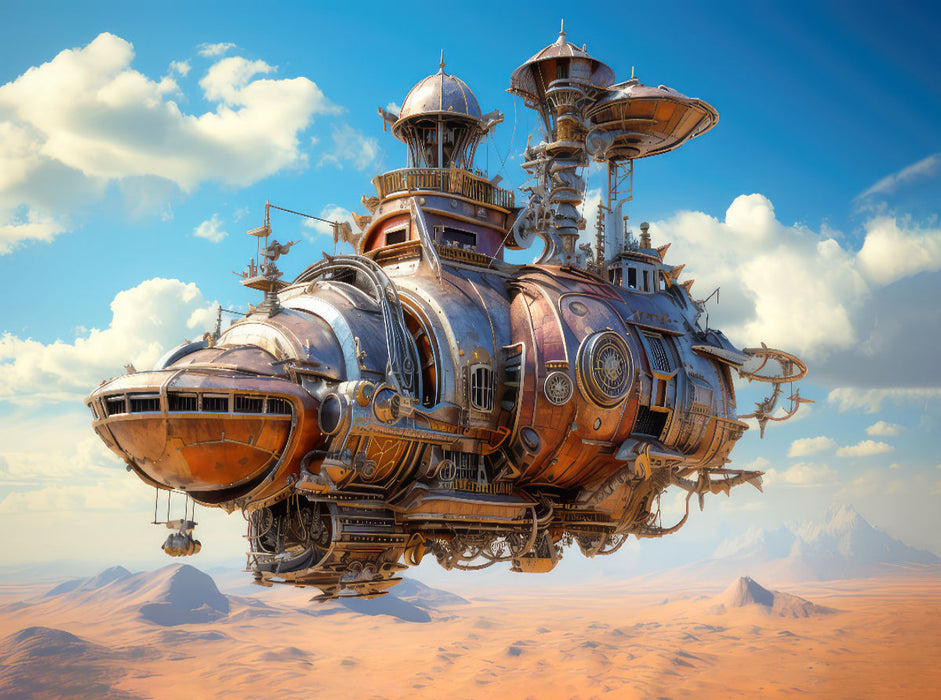 Luftschiff-Fantasie - CALVENDO Foto-Puzzle'