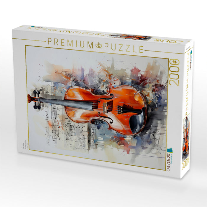 Die Geige - CALVENDO Foto-Puzzle'