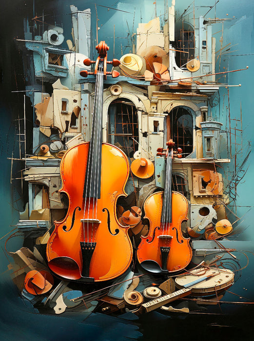 Die Geige - CALVENDO Foto-Puzzle'