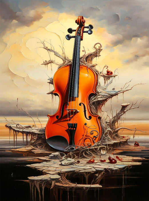 Die Geige - CALVENDO Foto-Puzzle'