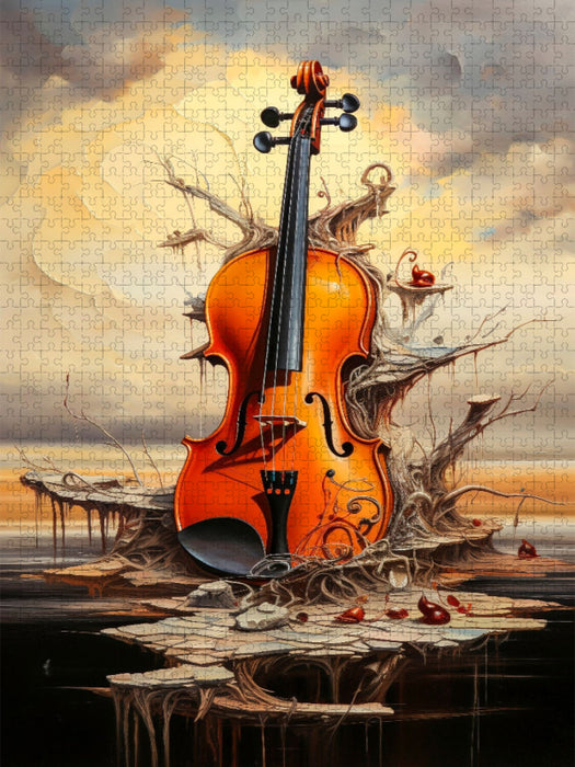 Die Geige - CALVENDO Foto-Puzzle'