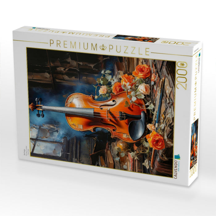 Die Geige - CALVENDO Foto-Puzzle'