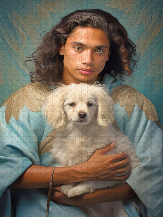 Mann und Hund - CALVENDO Foto-Puzzle'