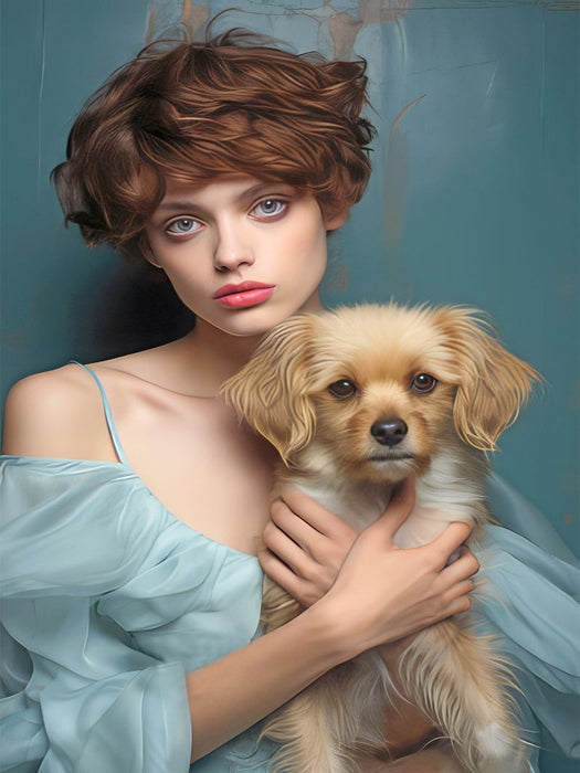 Mann und Hund - CALVENDO Foto-Puzzle'