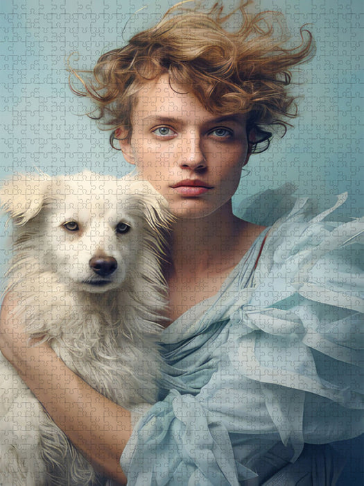 Mensch und Hund - CALVENDO Foto-Puzzle'