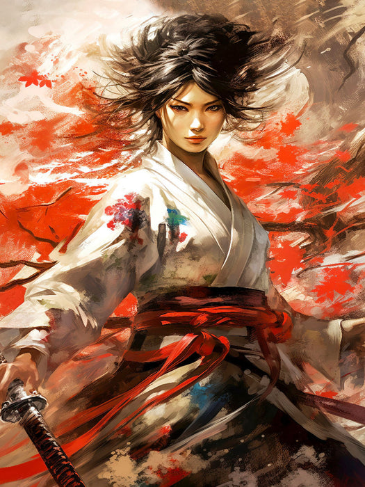 Samurai, die mutigste Kämpferin - CALVENDO Foto-Puzzle'