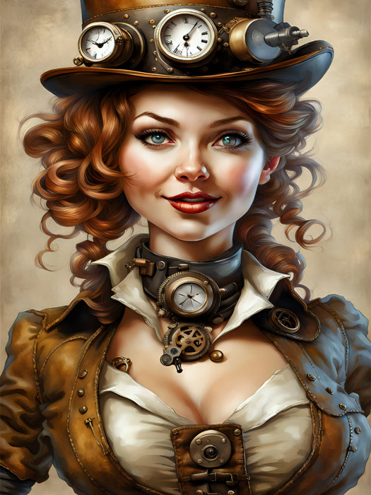 Steampunk Cover Girlie - CALVENDO Foto-Puzzle'