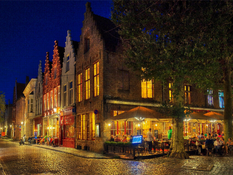Brügge, Braambergstraat - CALVENDO Foto-Puzzle'