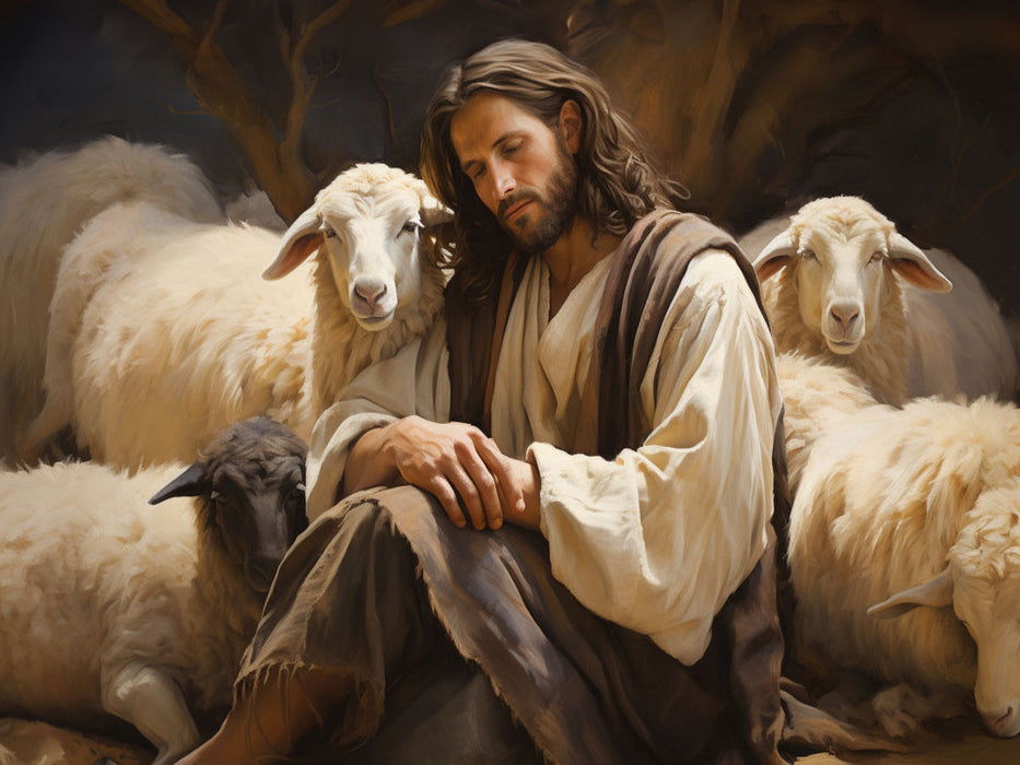 Der gute Hirte - Jesus Christus - Bibel - CALVENDO Foto-Puzzle'