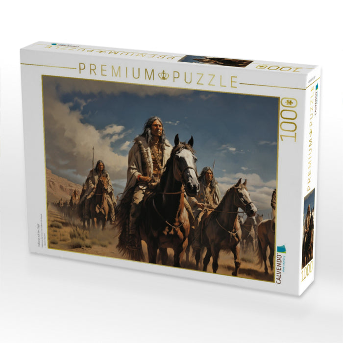 Indianer auf der Jagd - CALVENDO Foto-Puzzle'