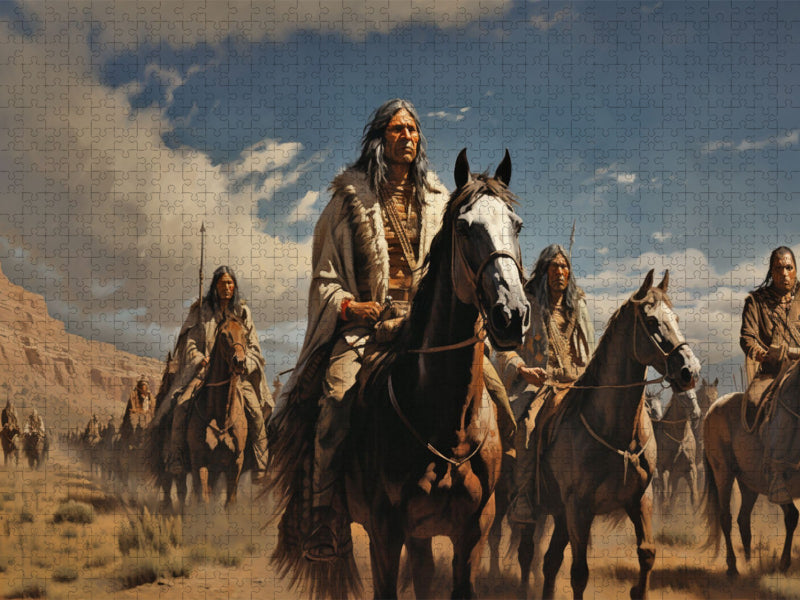 Indianer auf der Jagd - CALVENDO Foto-Puzzle'