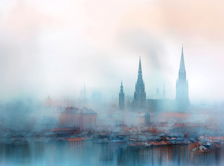 Morgennebel - CALVENDO Foto-Puzzle'