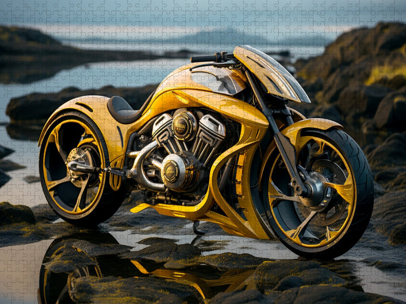 Gelber Stern - CALVENDO Foto-Puzzle'