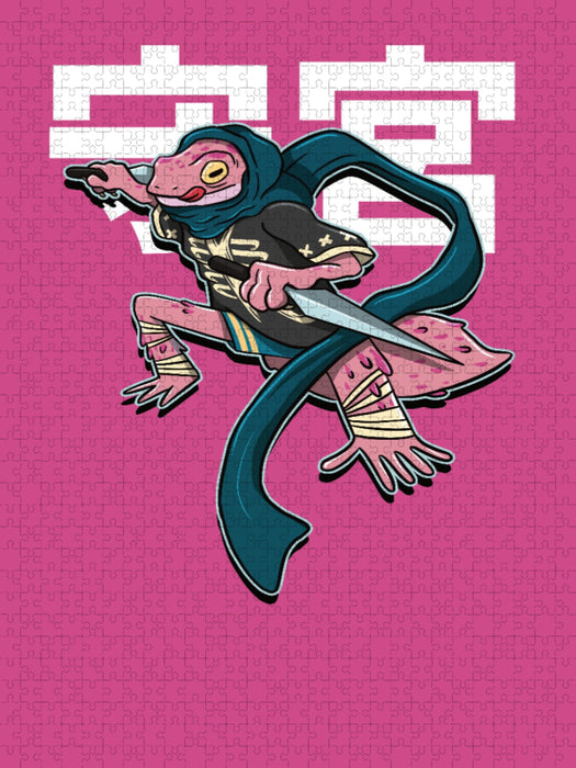 Gecko Samurai - CALVENDO Foto-Puzzle'