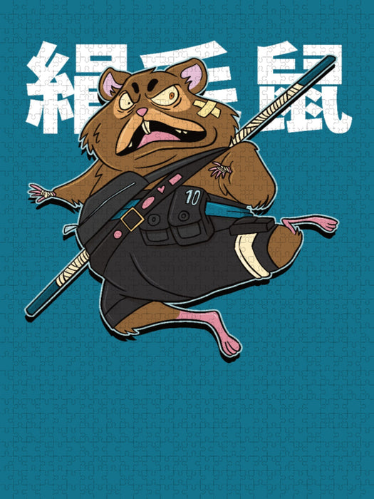 Hamster Samourai - CALVENDO Foto-Puzzle'