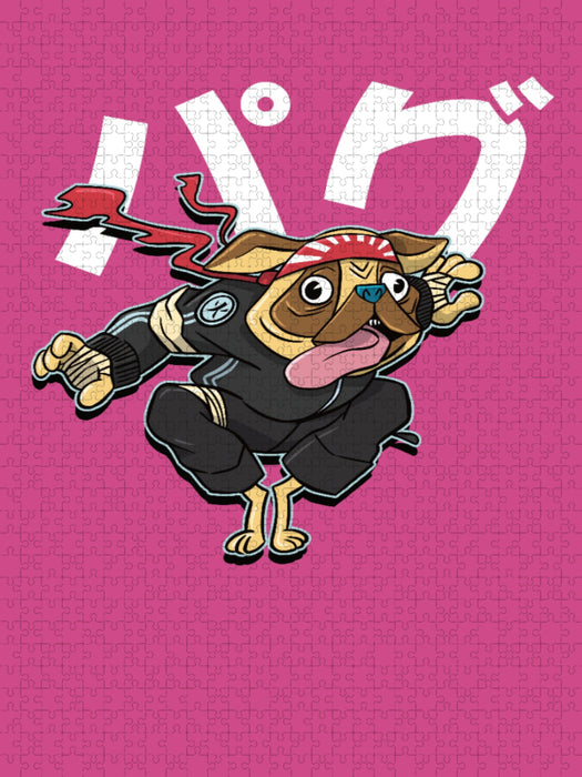 Hund Samurai - CALVENDO Foto-Puzzle'
