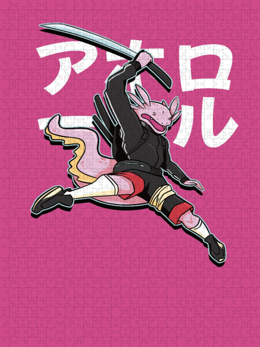 Axolotl Samurai - CALVENDO Foto-Puzzle'