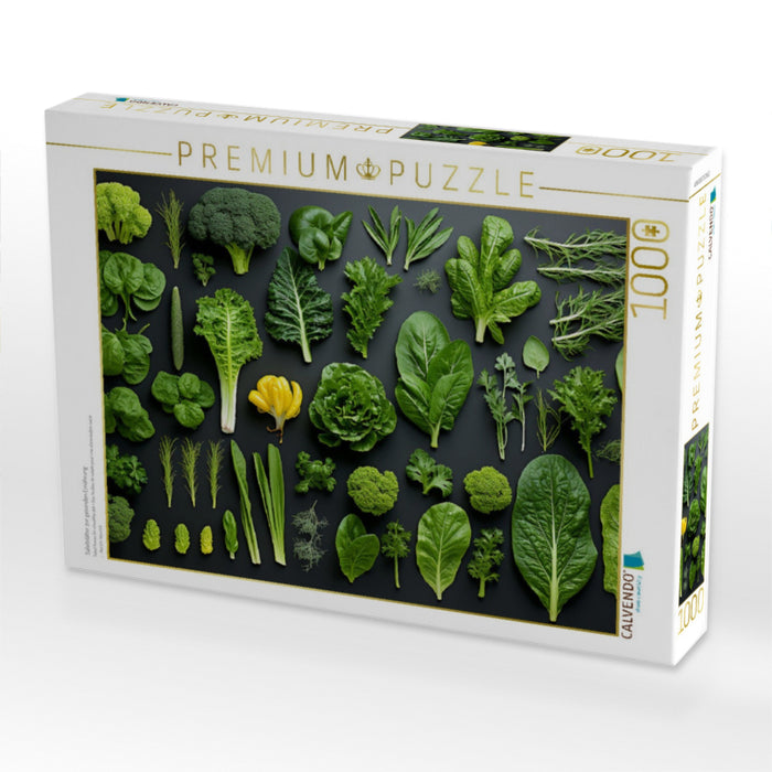 Salatblätter zur gesunden Ernährung - CALVENDO Foto-Puzzle'