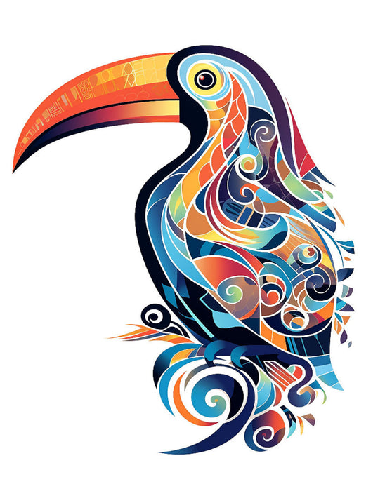 Tukan im Tattoo Design - CALVENDO Foto-Puzzle'