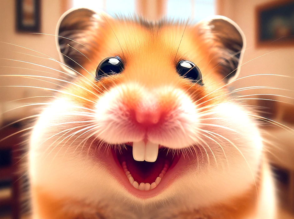 Grinsender Hamster - CALVENDO Foto-Puzzle'