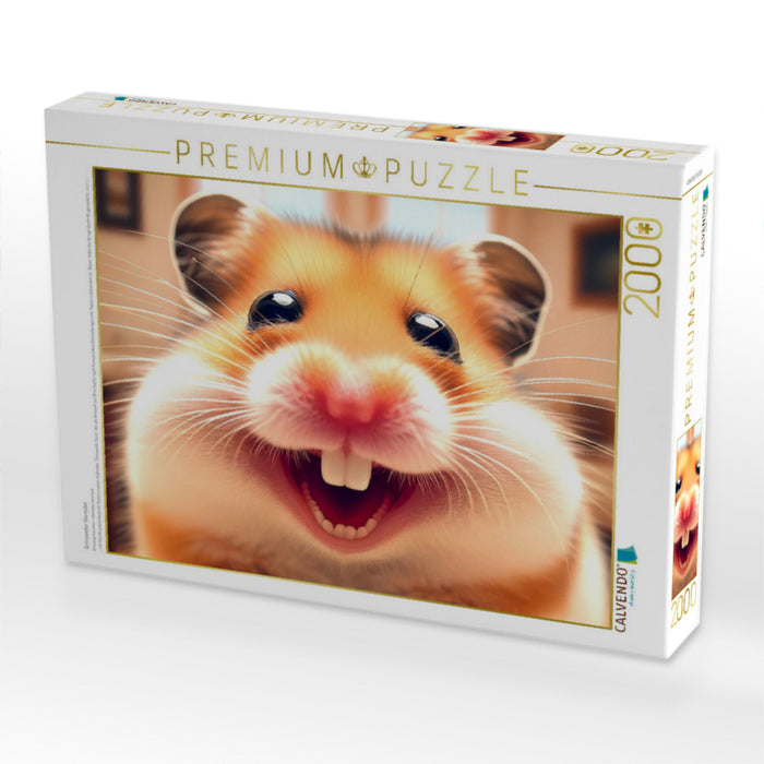 Grinsender Hamster - CALVENDO Foto-Puzzle'