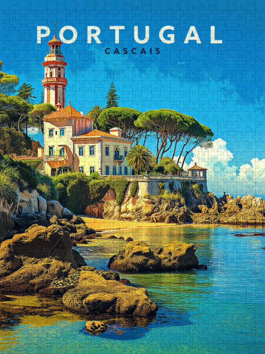 Casa de Santa Maria in Cascais - CALVENDO Foto-Puzzle'