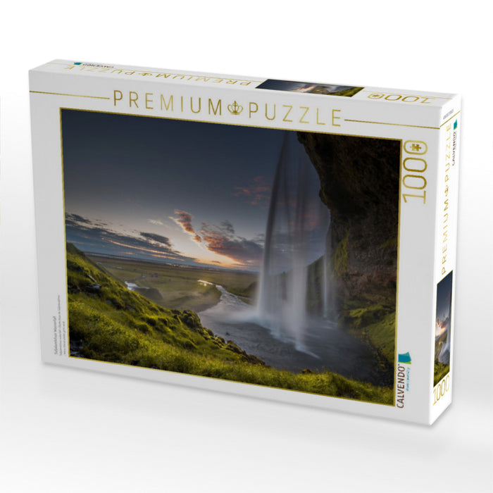 Seljalandsfoss Wasserfall - CALVENDO Foto-Puzzle'