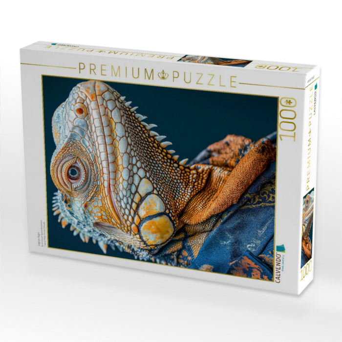 Leguan leger - CALVENDO Foto-Puzzle'