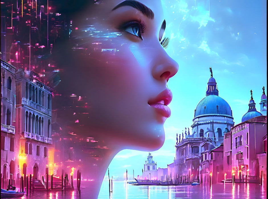 Kosmische Schönheit in Venedig - CALVENDO Foto-Puzzle'