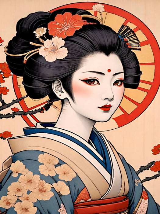 Eine japanische Geisha - CALVENDO Foto-Puzzle'