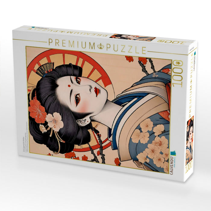 Eine japanische Geisha - CALVENDO Foto-Puzzle'