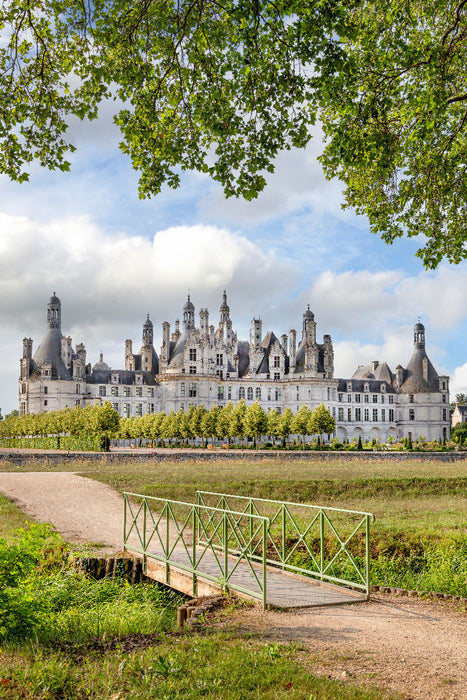 Premium Textil-Leinwand Schloss Chambord