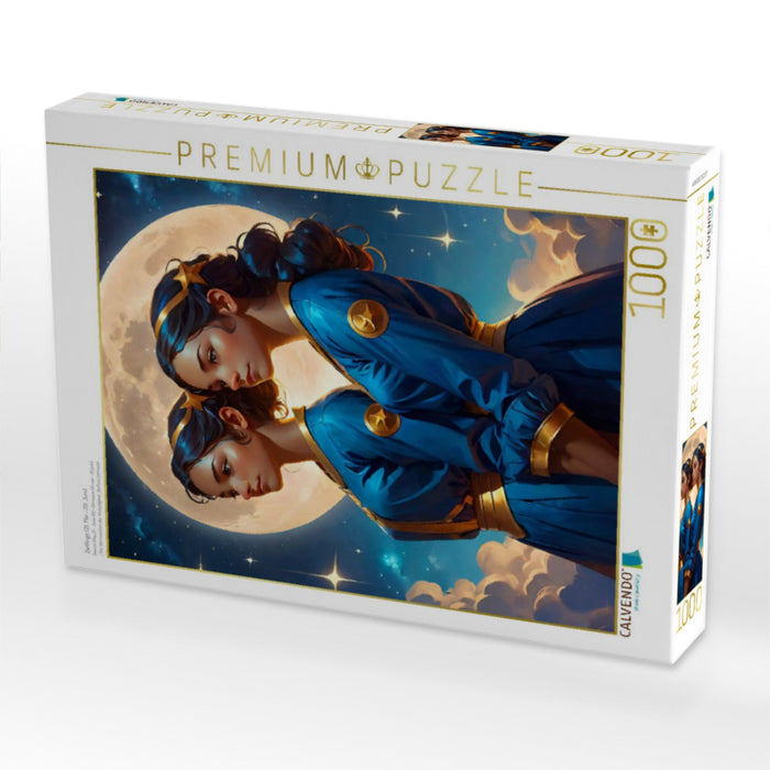 Zwillinge (21. Mai - 20. Juni) - CALVENDO Foto-Puzzle'