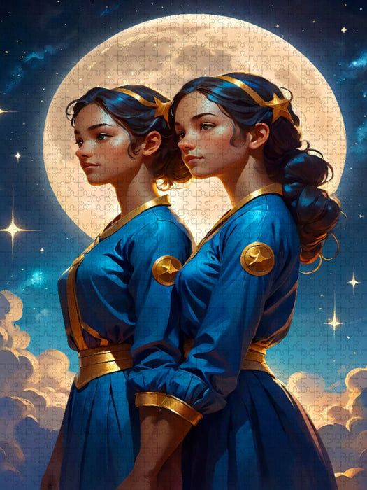 Zwillinge (21. Mai - 20. Juni) - CALVENDO Foto-Puzzle'