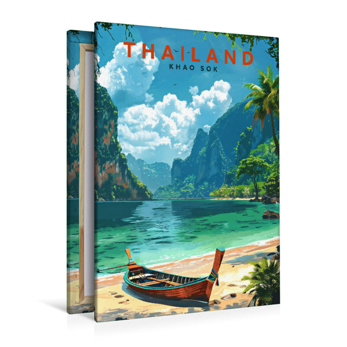 Premium Textil-Leinwand Khao Sok